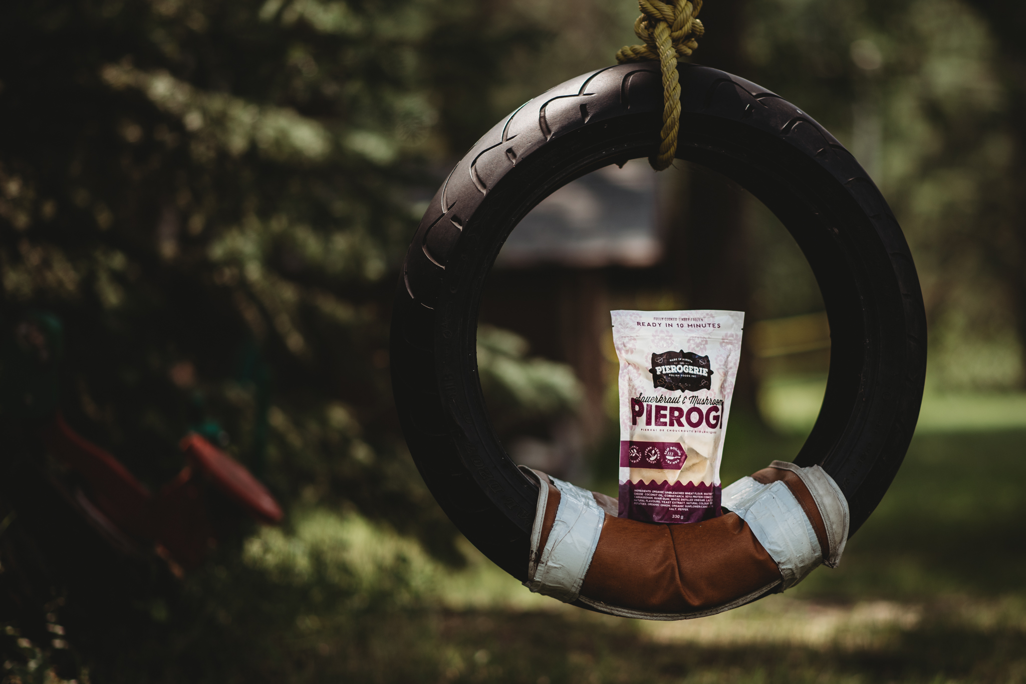 Product Spread on tire swing