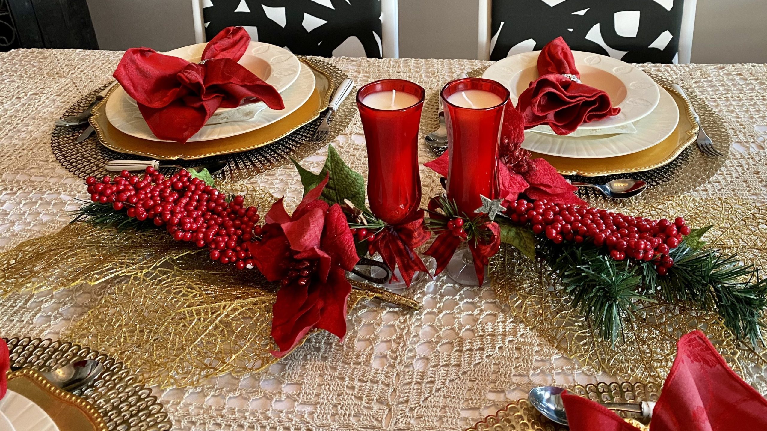 A table set for Wigilia, Christmas Eve dinner